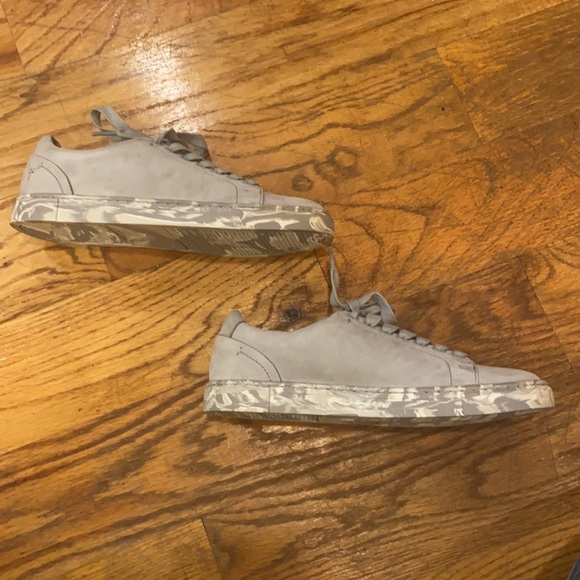 NWOB Frye Suede Grey Ivy Low Lace with Marbled Soles Size 6 - Picture 4 of 8